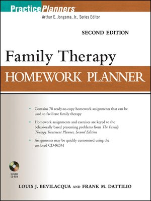 cover image of Family Therapy Homework Planner
